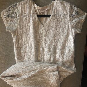 Boho Lace floor length dress